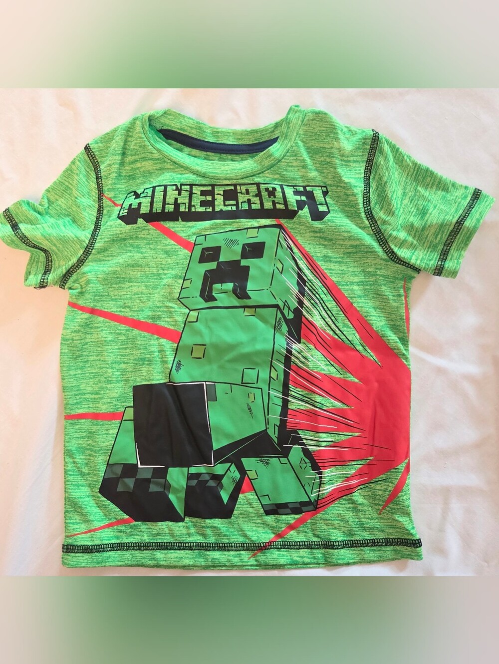 Mine Craft Size 4 Long Sleeve Tee Top Shirt Activewear Kids Boy Or Girl